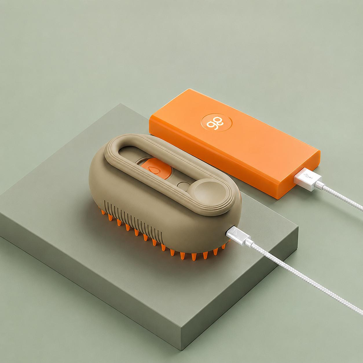 VachtBooster® 3-in-1 borstel met koele nevel