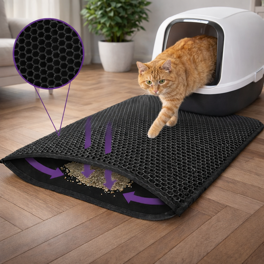 Kattenbakmat met opvangsysteem