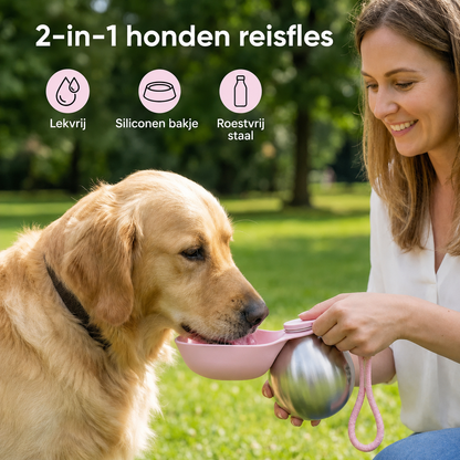 Waterbuddy | 2-in-1 Hondenfles voor Onderweg