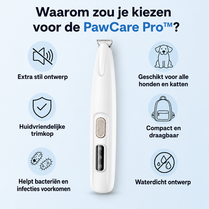PawCare Pro™ | Stille precisietrimmer voor pootjes en gevoelige zones