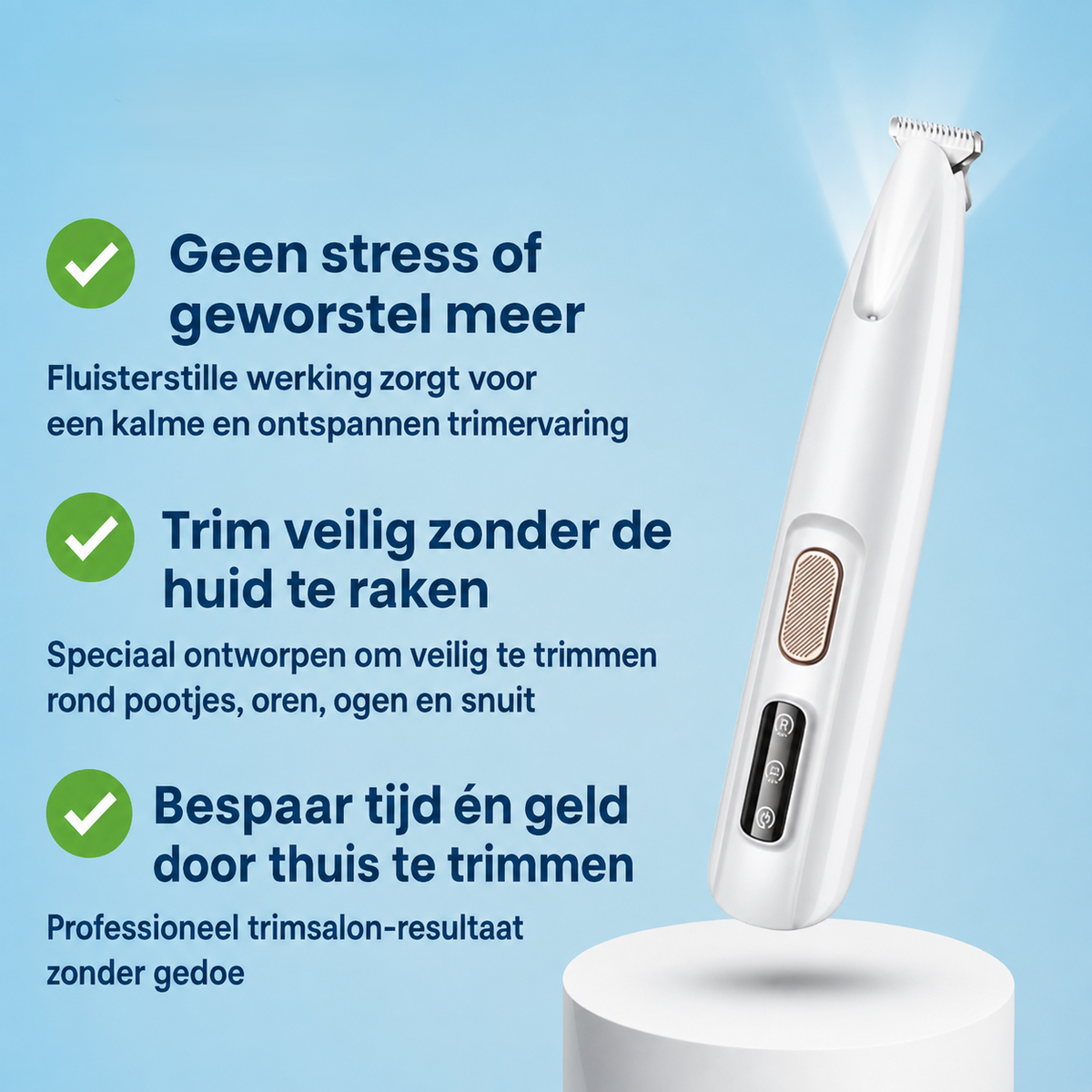 PawCare Pro™ | Stille precisietrimmer voor pootjes en gevoelige zones