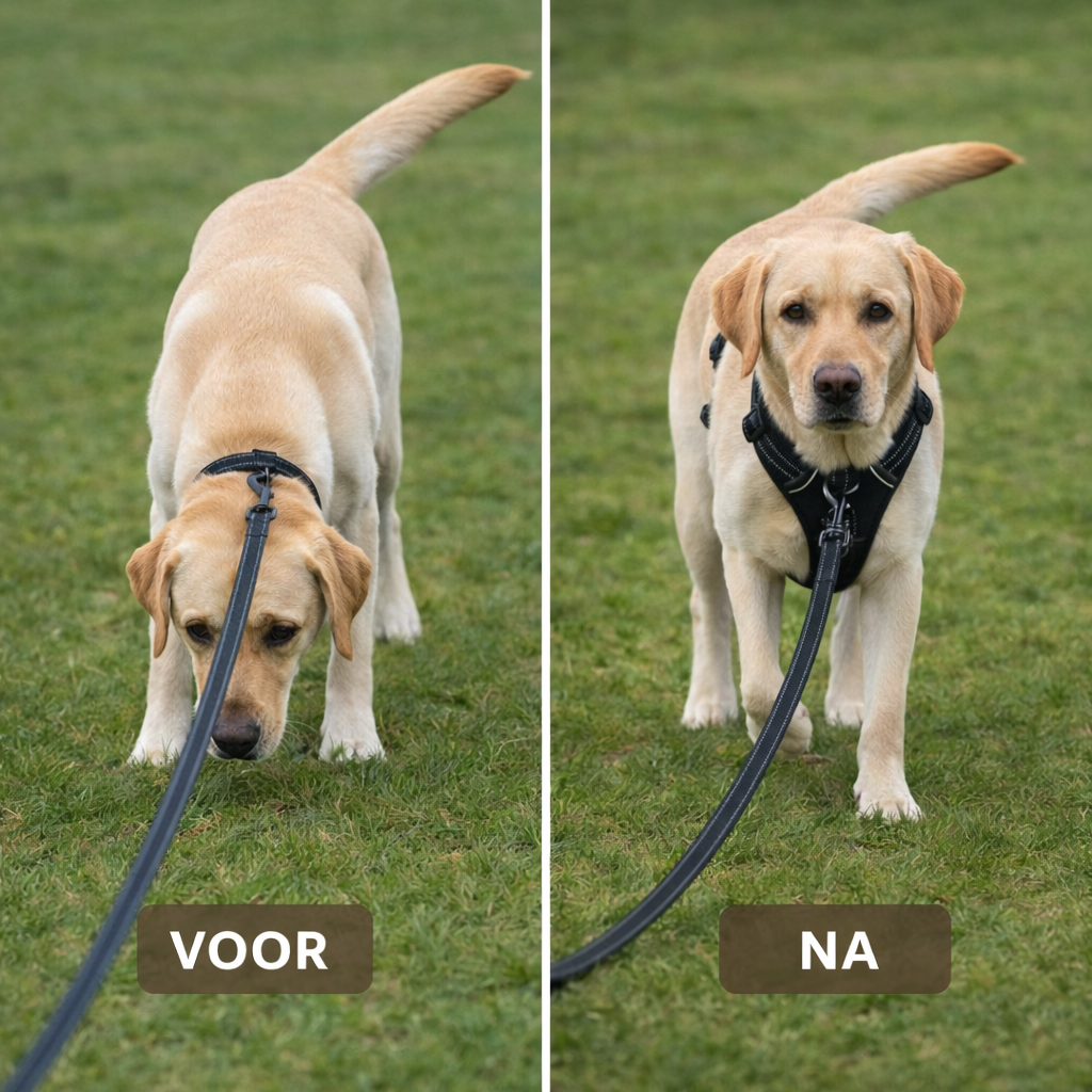 Anti-trek harnas set voor rustig wandelen