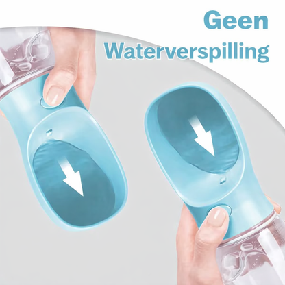 2 in 1 drink & voerfles voor onderweg
